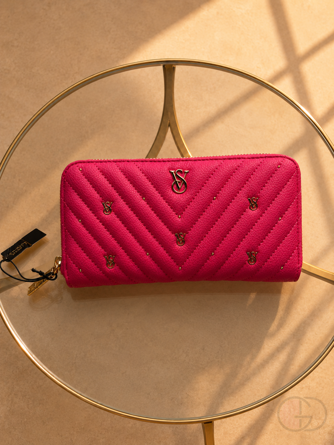 Billetera V'S Fucsia Matelaseada con Cierre