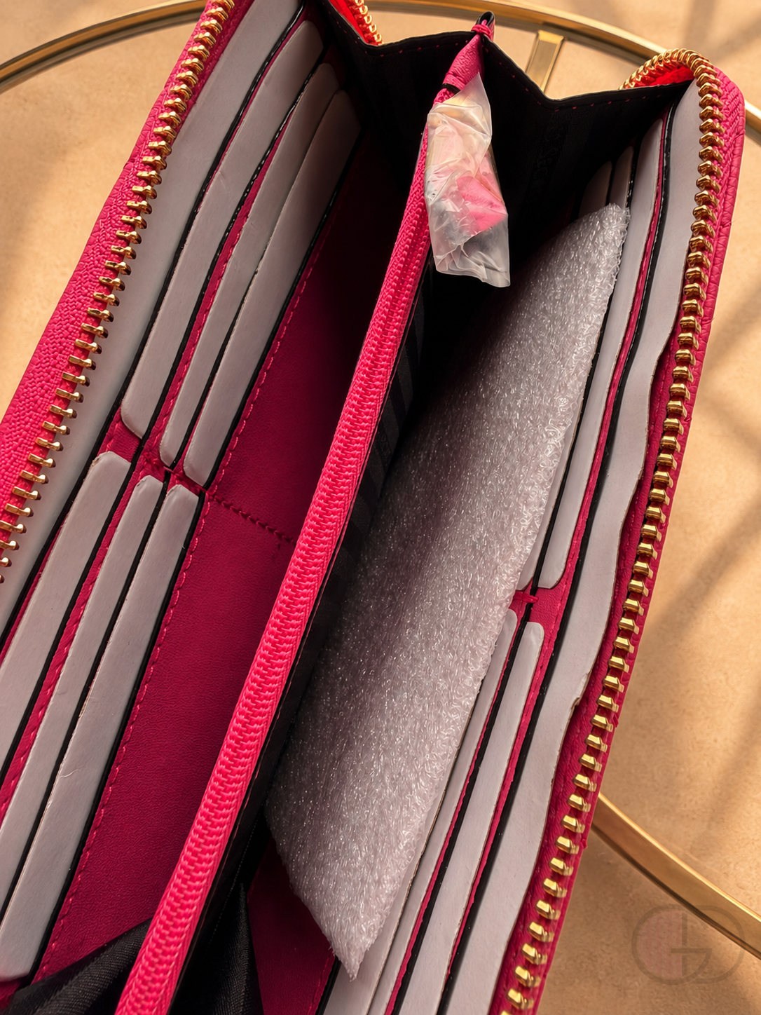 Billetera V'S Fucsia Matelaseada con Cierre