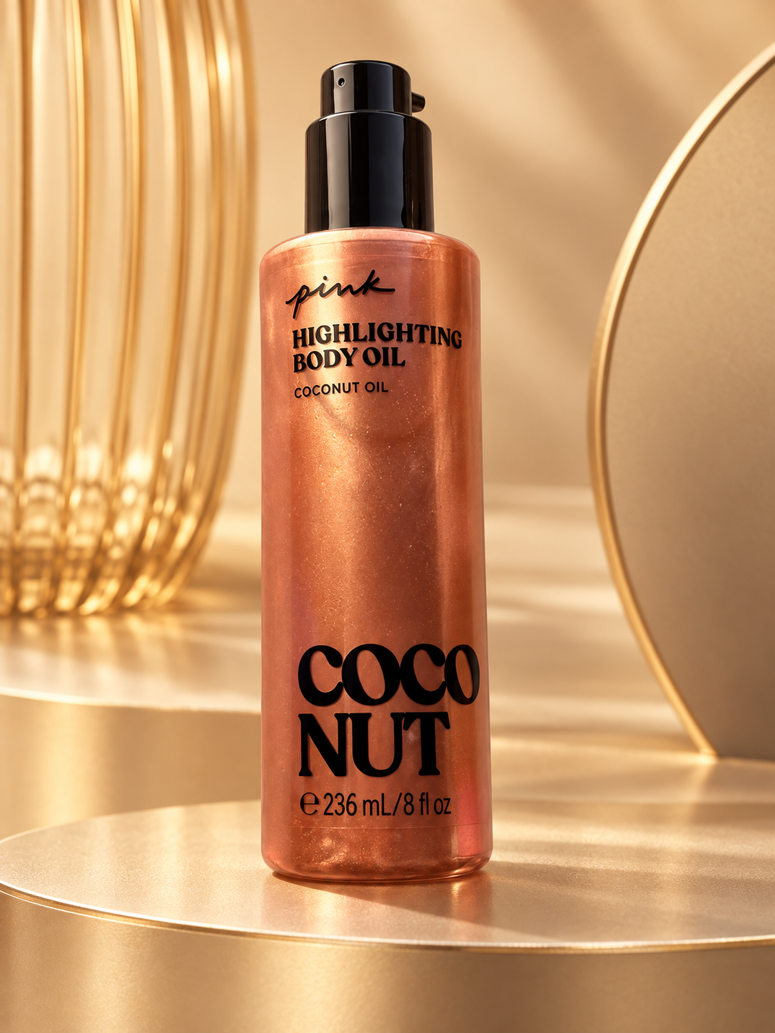 Aceite corporal iluminador PINK Coco Nut