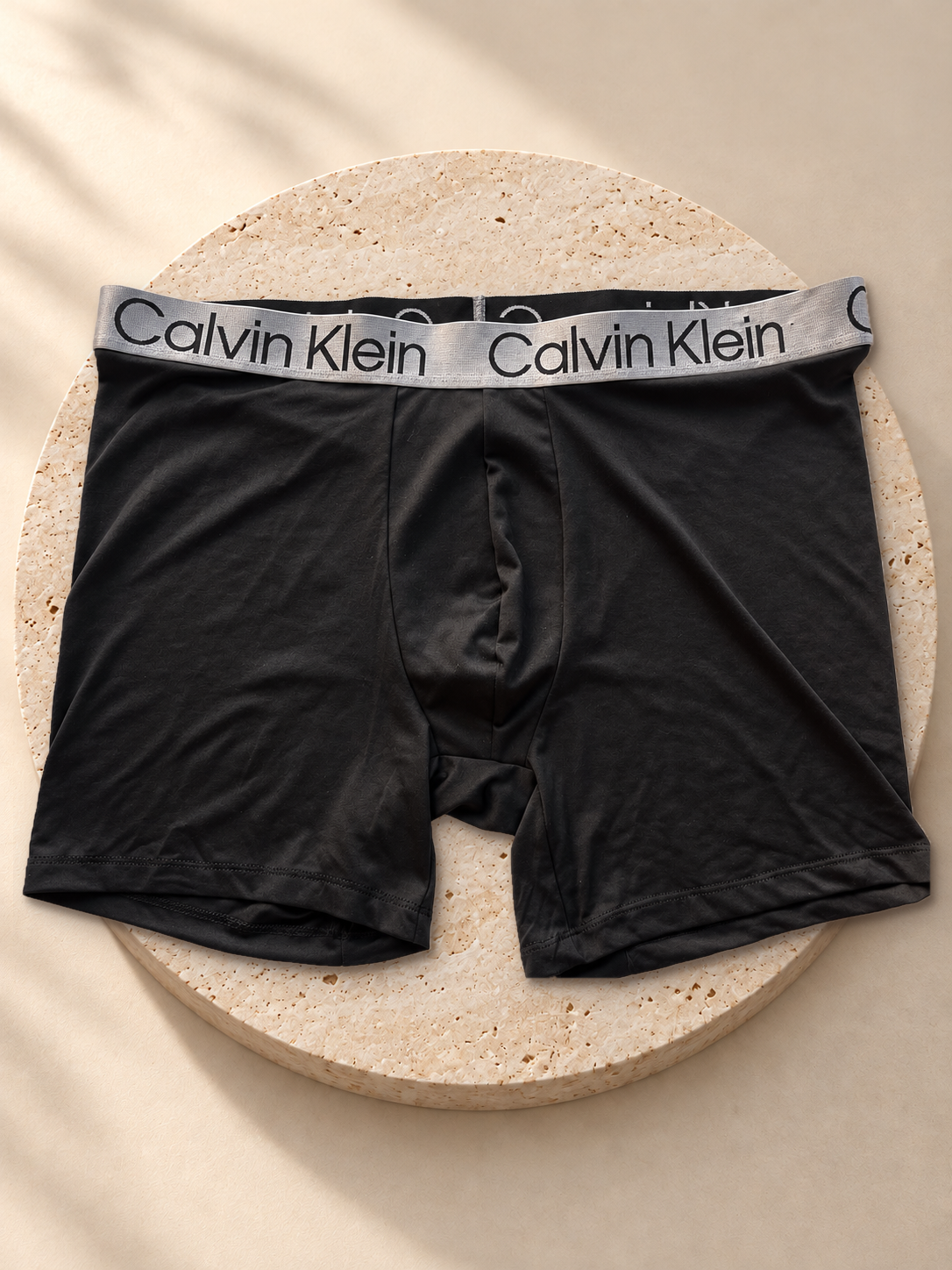 Boxer Calvin Klein negro con banda gris