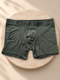 Boxer Calvin Klein verde oliva con banda logo