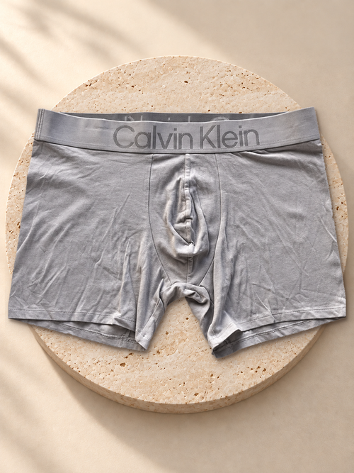 Boxer Calvin Klein gris melange con banda logo