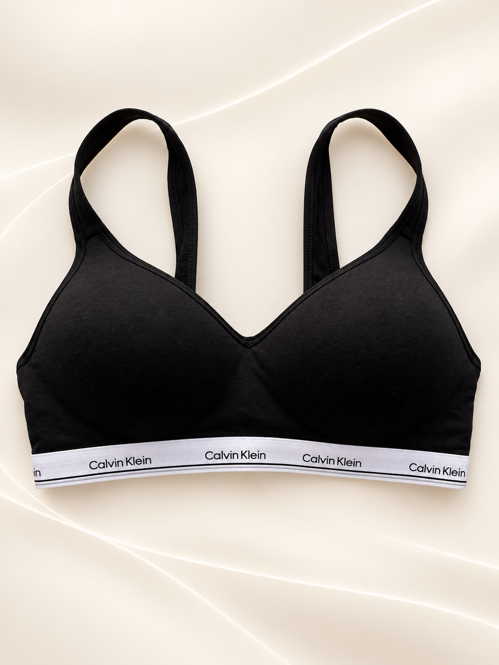 Corpiño Calvin Klein negro — frente