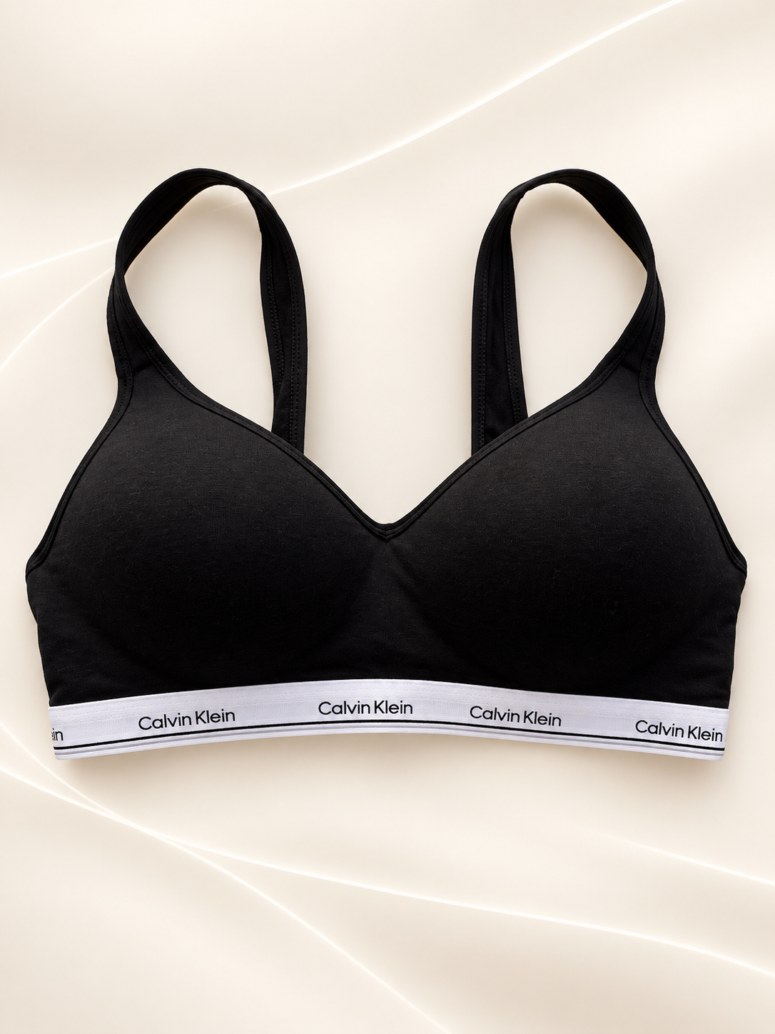 Corpiño Calvin Klein negro — frente