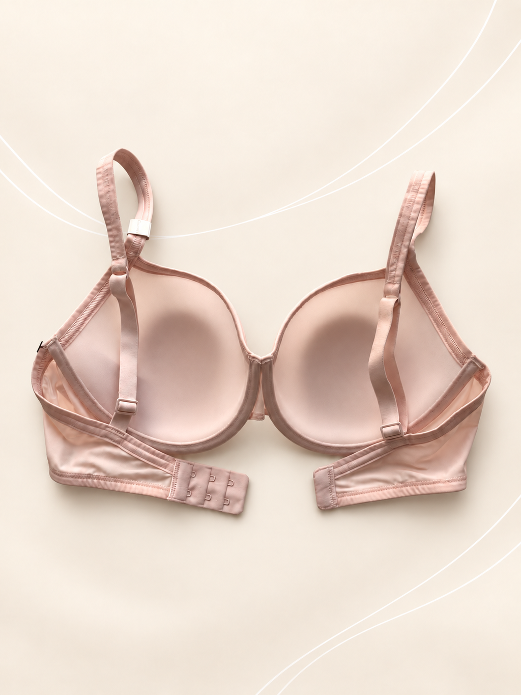Corpiño Calvin Klein rosa claro, interior