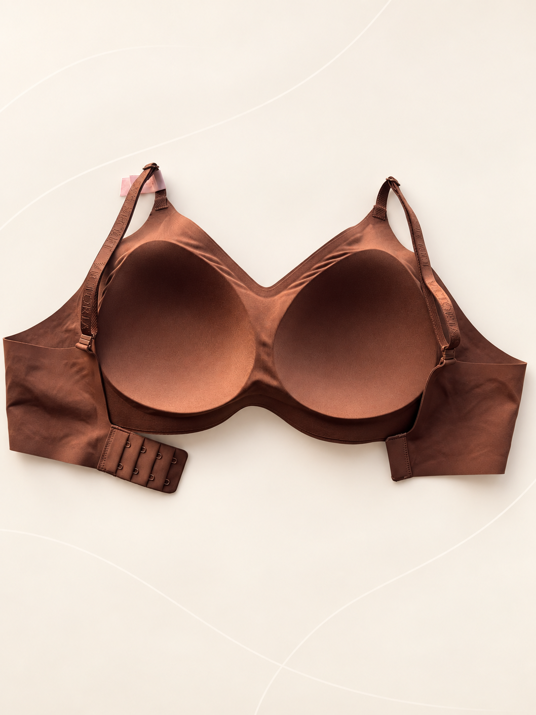 Corpiño marrón seamless — dorso