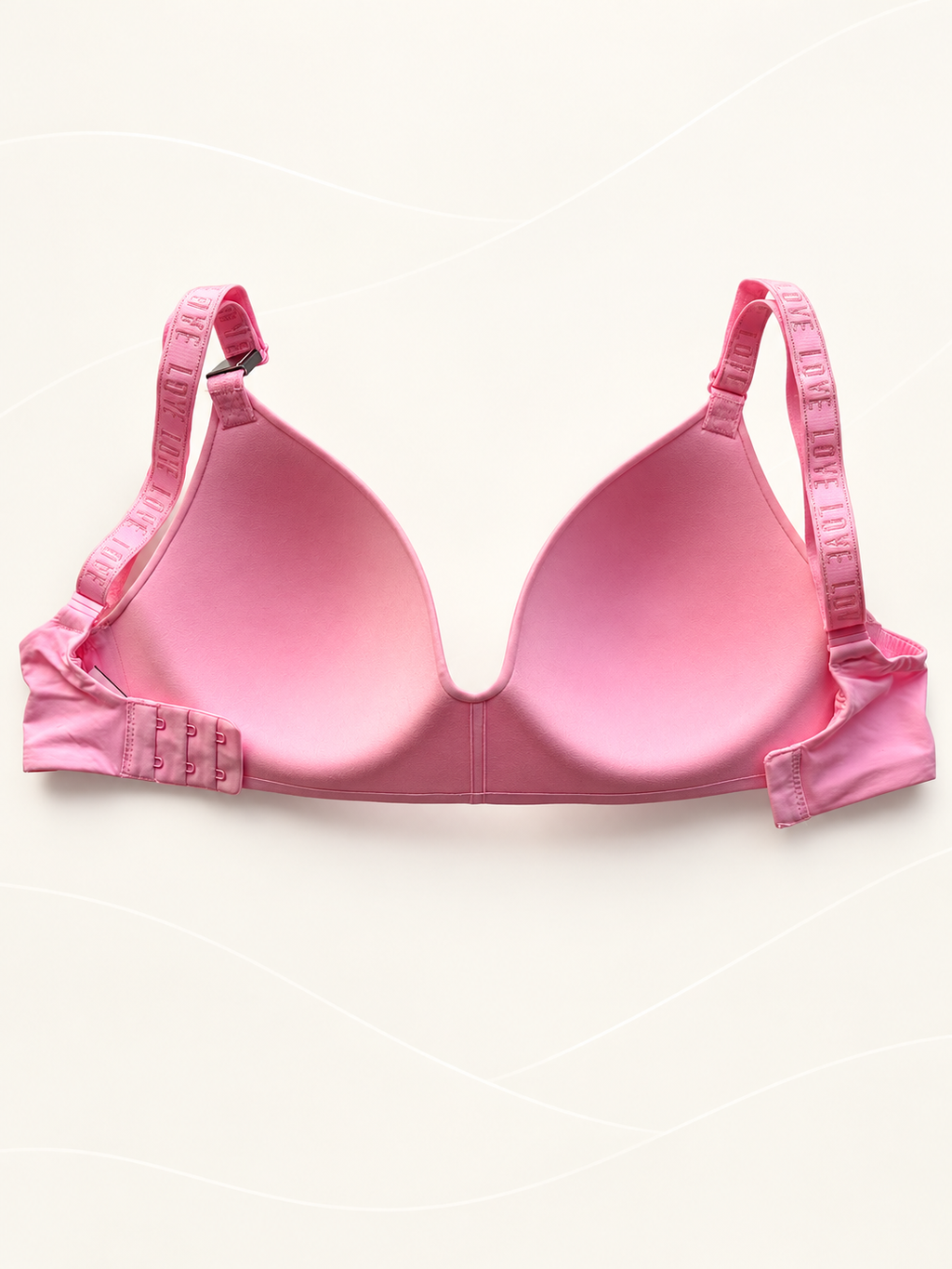Corpiño PINK rosa sin aro — dorso