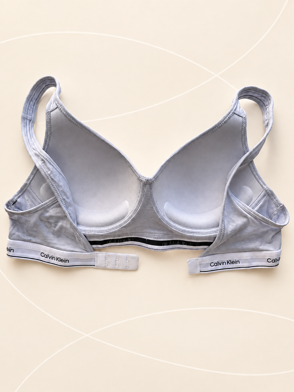 Corpiño Calvin Klein gris melange — dorso