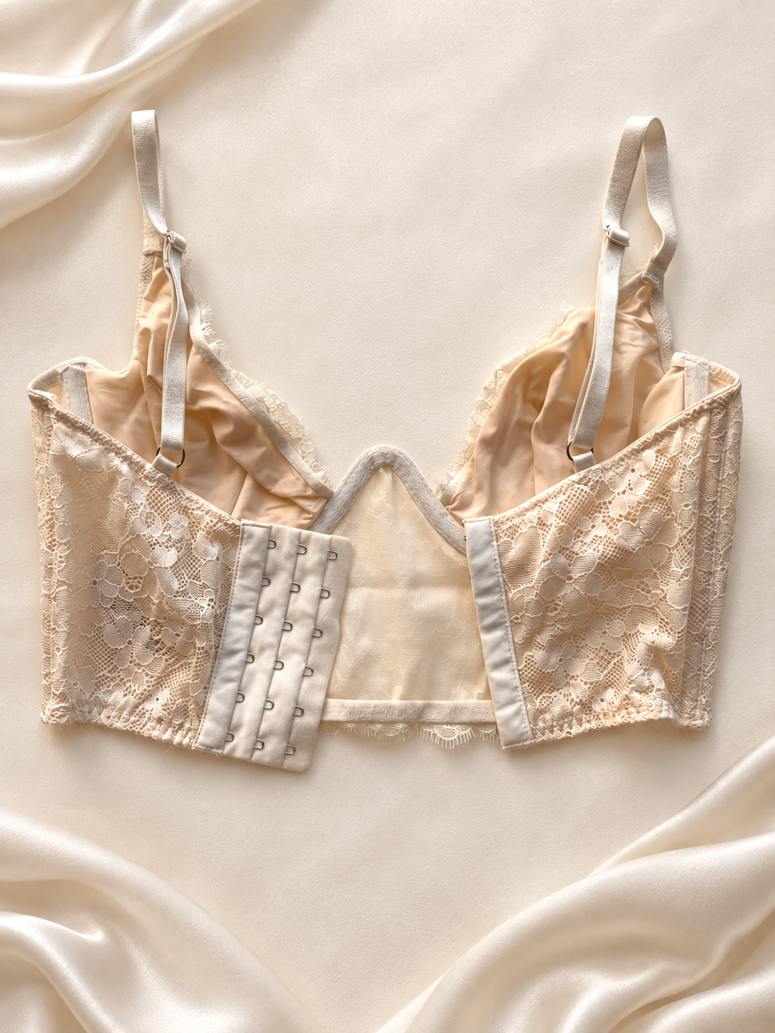 Corset V'S marfil - dorso
