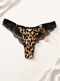 Panti V'S Animal Print & Lace, frente