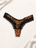 Panti V'S Animal Print Lace, frente