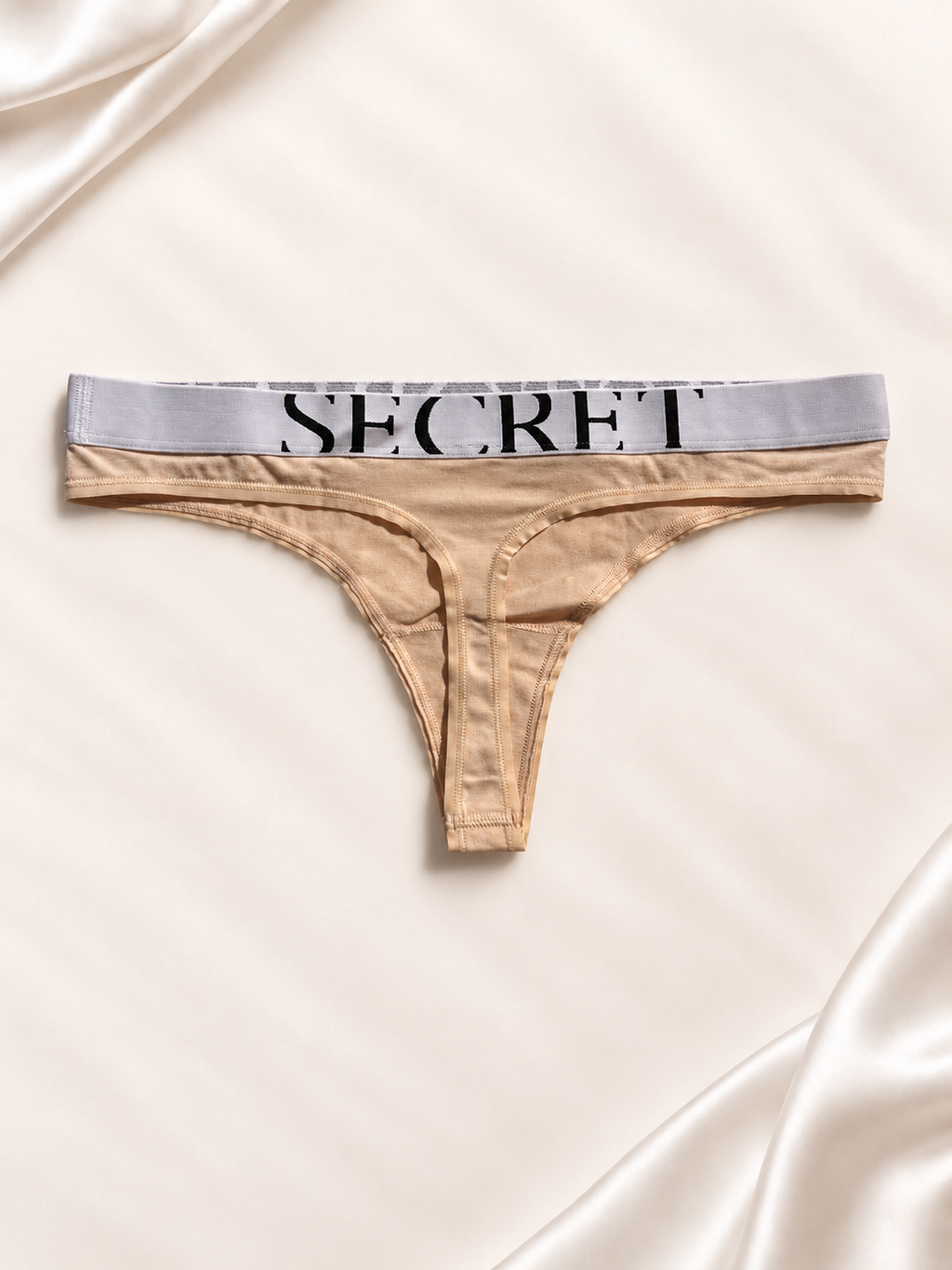 Dorso de Panti V'S beige con banda logo