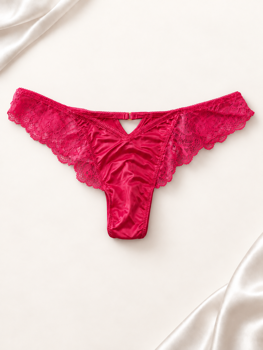 Panti V'S Satin & Lace Fucsia, frente
