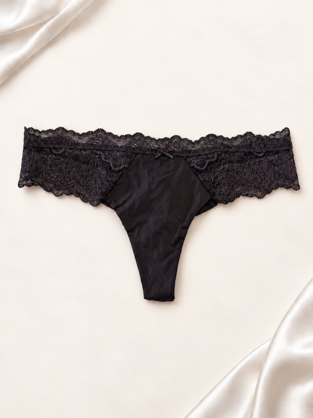 Panti V'S Satin & Lace Gris, vista frontal
