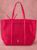 Tote V'S Fucsia Mesh frente con sombra suave