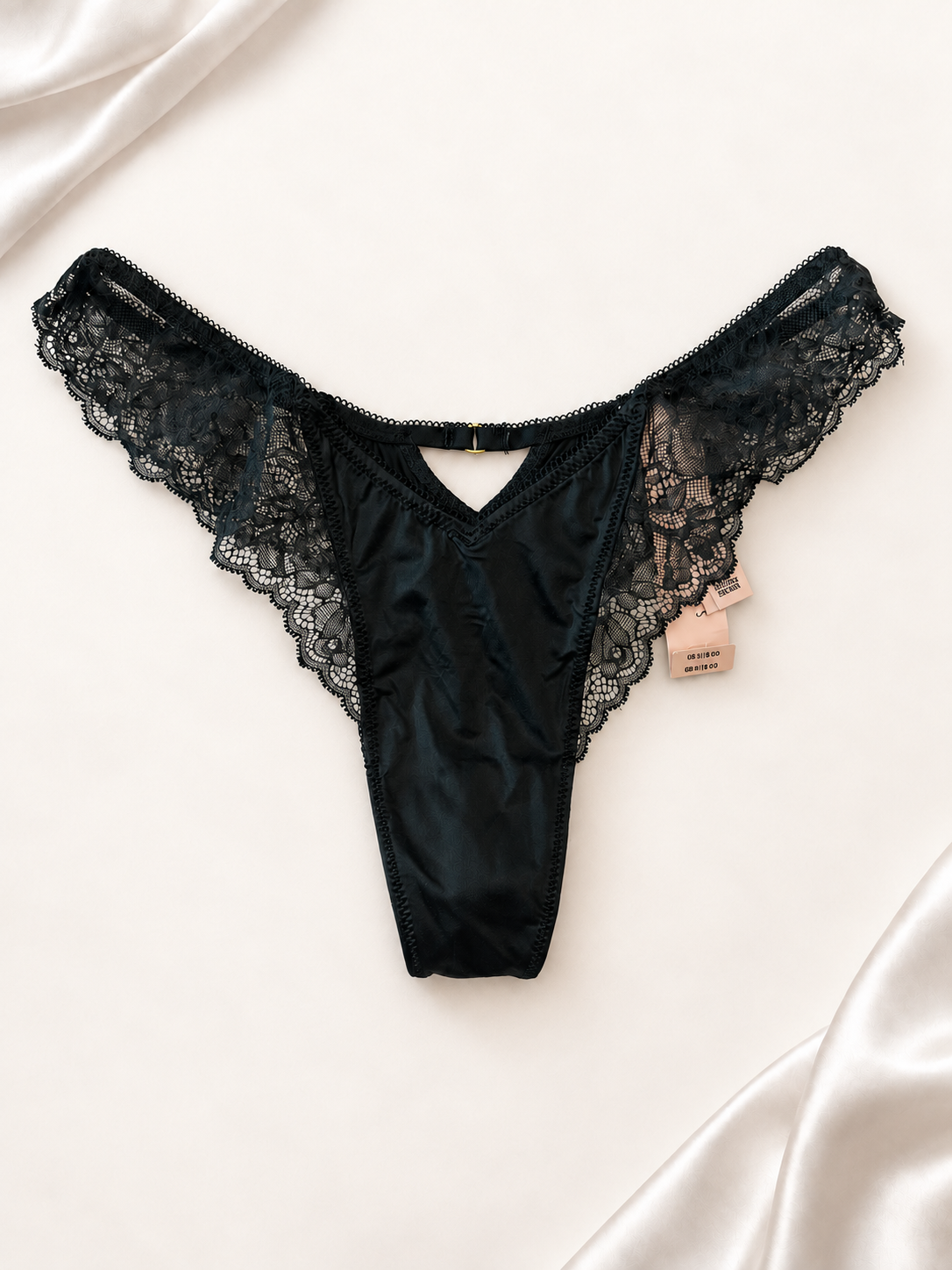 Panti V'S Satin & Lace Verde oscuro, frente