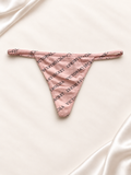 Panti V'S Rosa con estampado de logo, vista frontal