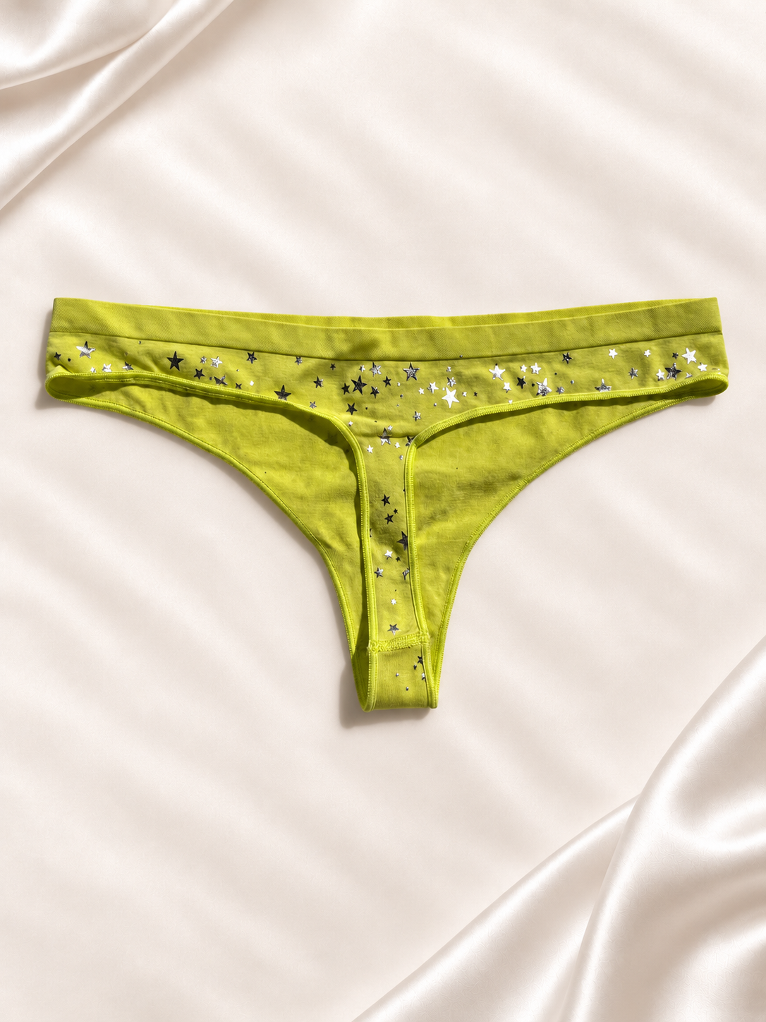 Dorso de Panti V'S verde lima con detalles brillantes