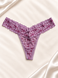 Frente de Panti V'S lila de encaje floral