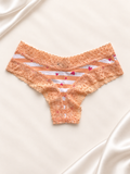 Panti V'S Durazno de encaje con corazones, frente