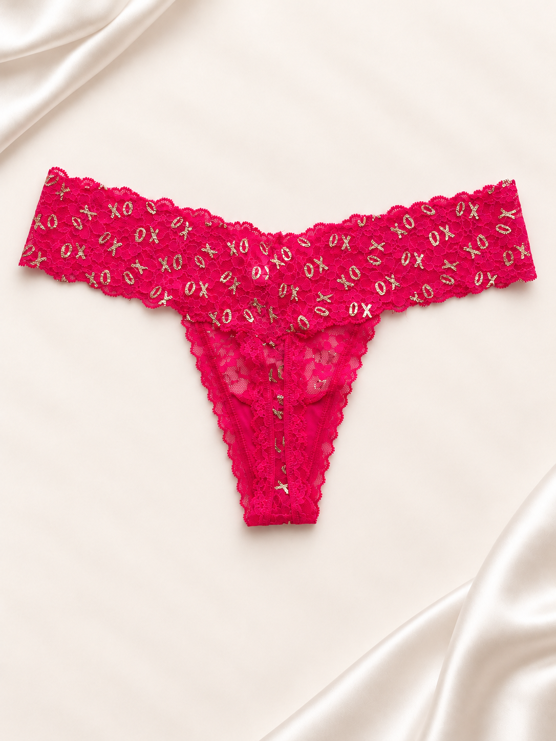 Panti V'S Fucsia con estampado XO, dorso