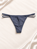 Frente de Panti V'S gris azulado con tiras dobles