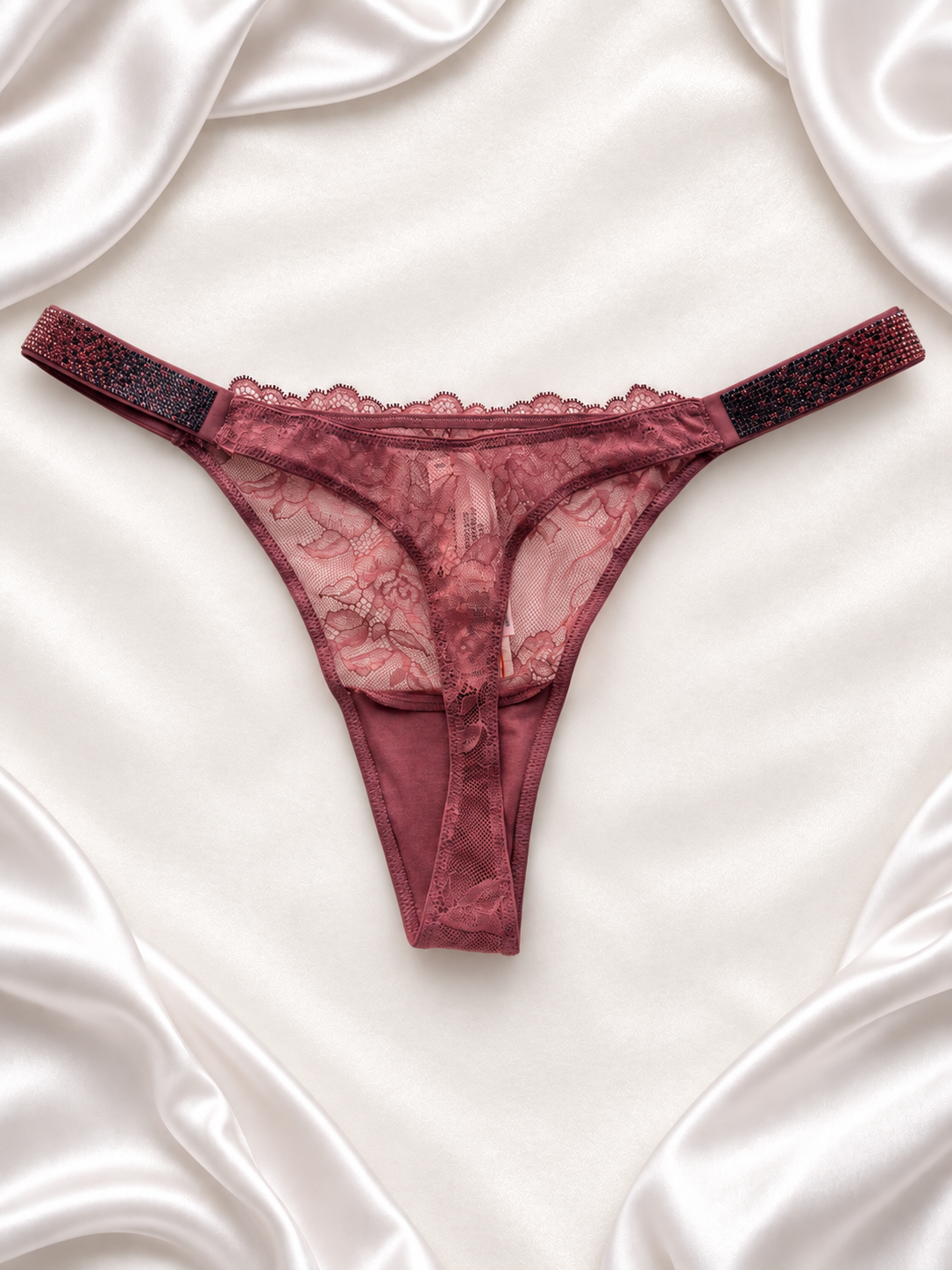 Panti malva de encaje, vista posterior