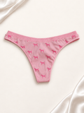 Panti V'S Rosa con Estampado Signature PINK, vista frontal sobre fondo marfil