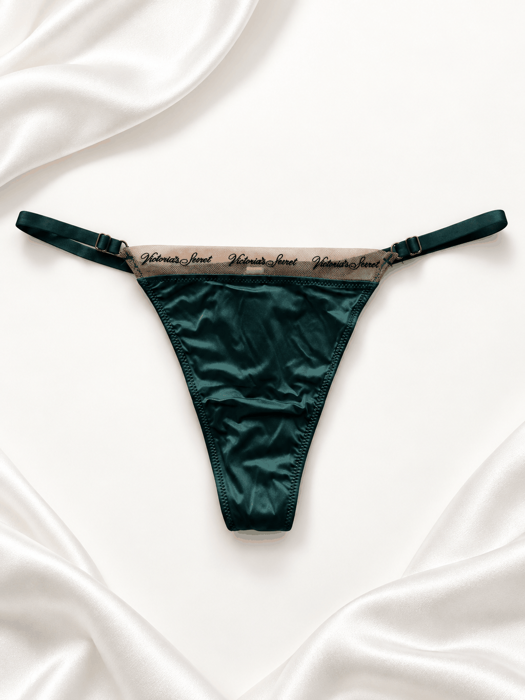 Panti Verde Esmeralda Satinado, vista frontal