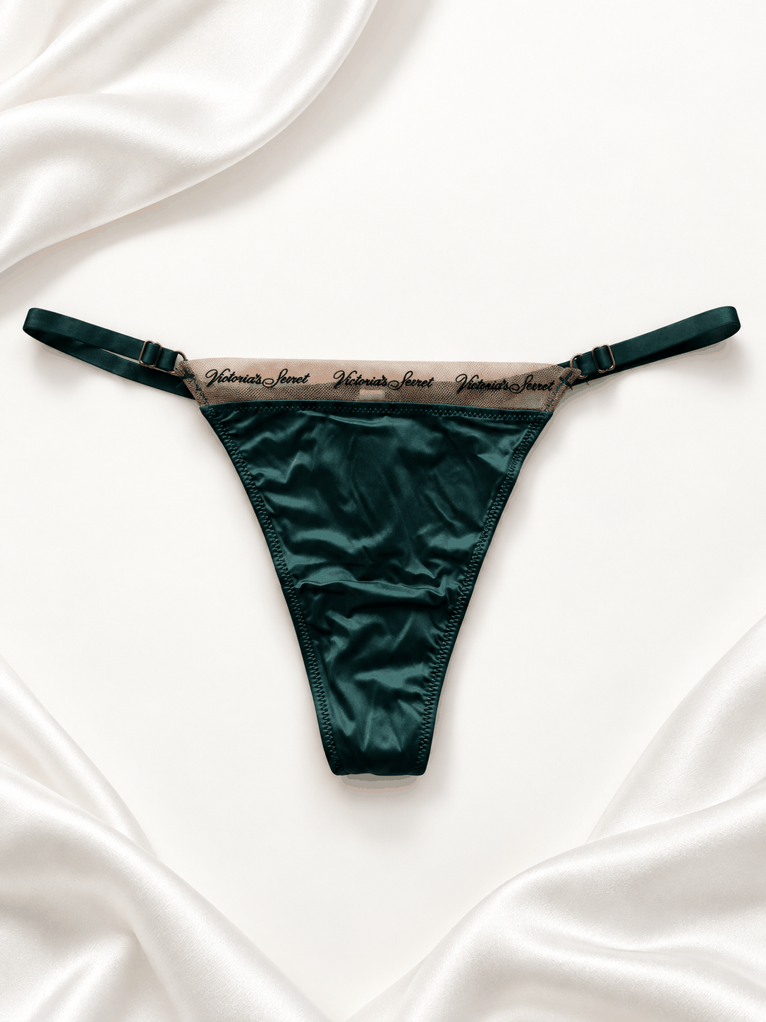 Panti Verde Esmeralda Satinado, vista frontal