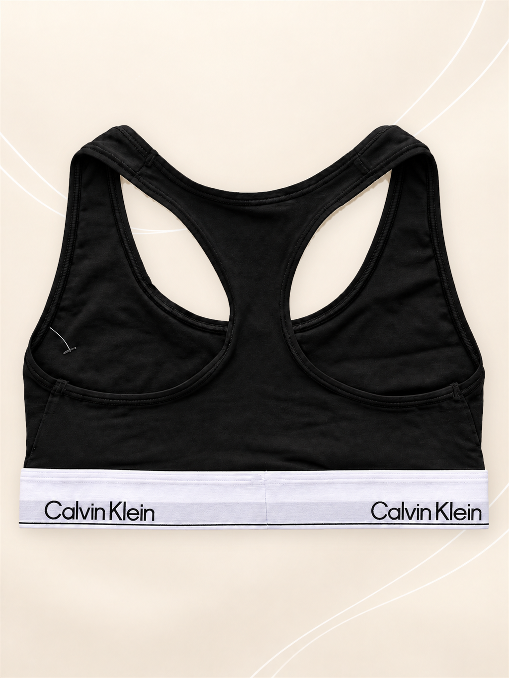 Top deportivo Calvin Klein negro - dorso