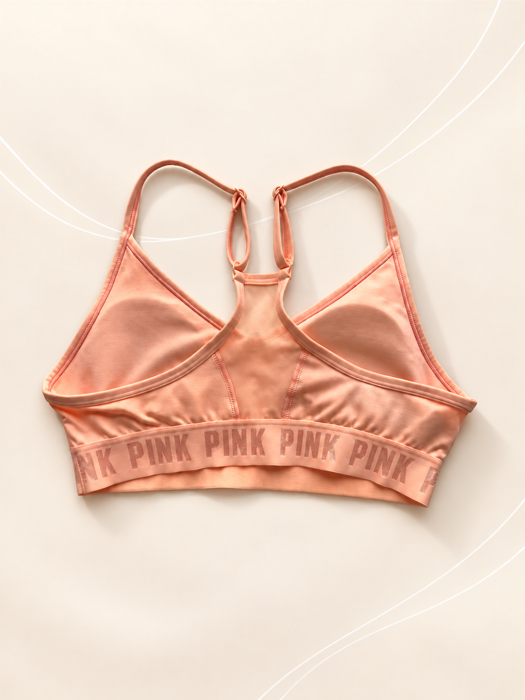 Top PINK Durazno con Logo – dorsal