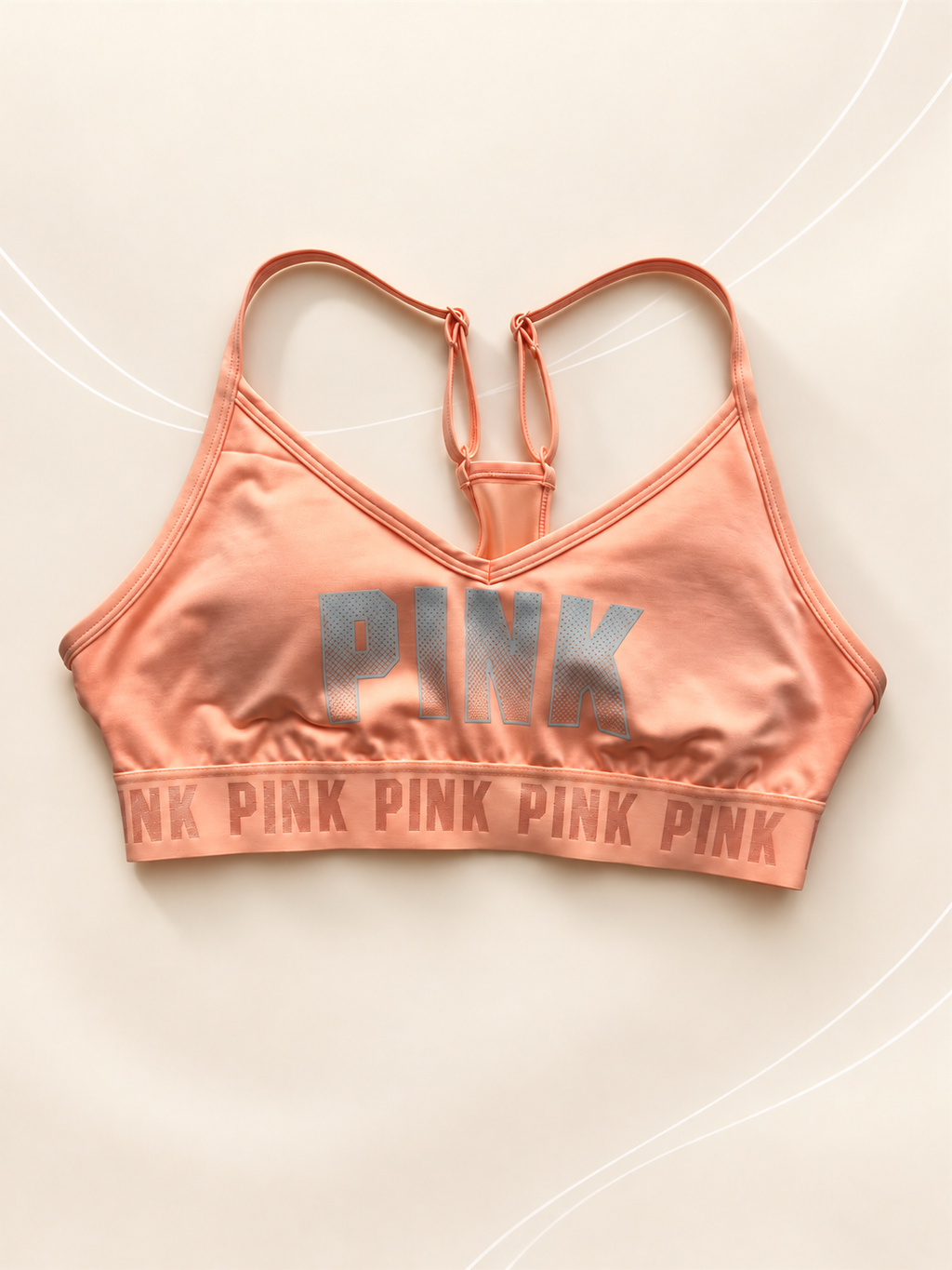 Top PINK Durazno con Logo – frente
