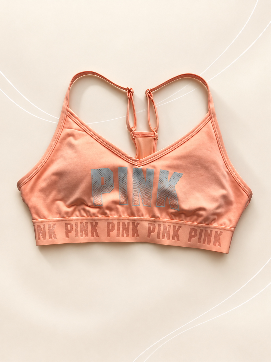 Top PINK Durazno con Logo – frente