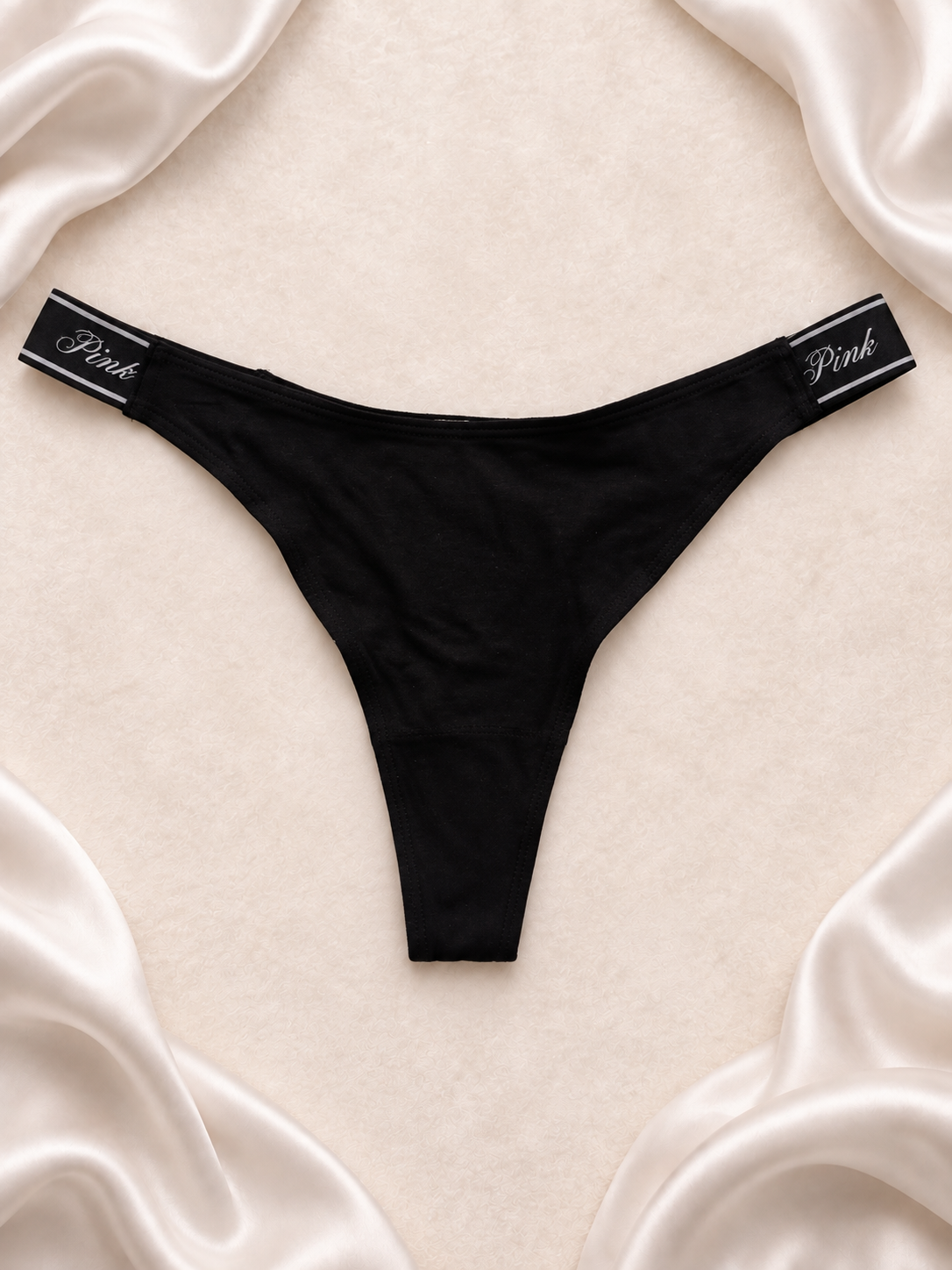 Panti Pink con Cintura Logomanía Negro, vista posterior