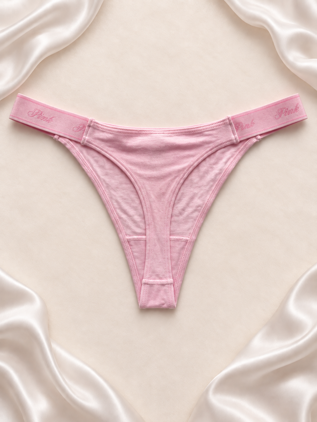 Panti Pink con Cintura Logomanía Rosa, vista posterior