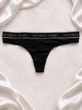 Panti V'S negro con cintura logomanía, frente